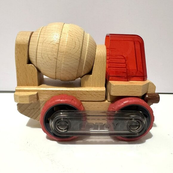EDToy Magnamobiles Imaginative Transformable Wooden Dump Truck & Cement Truck - Picture 2 of 9